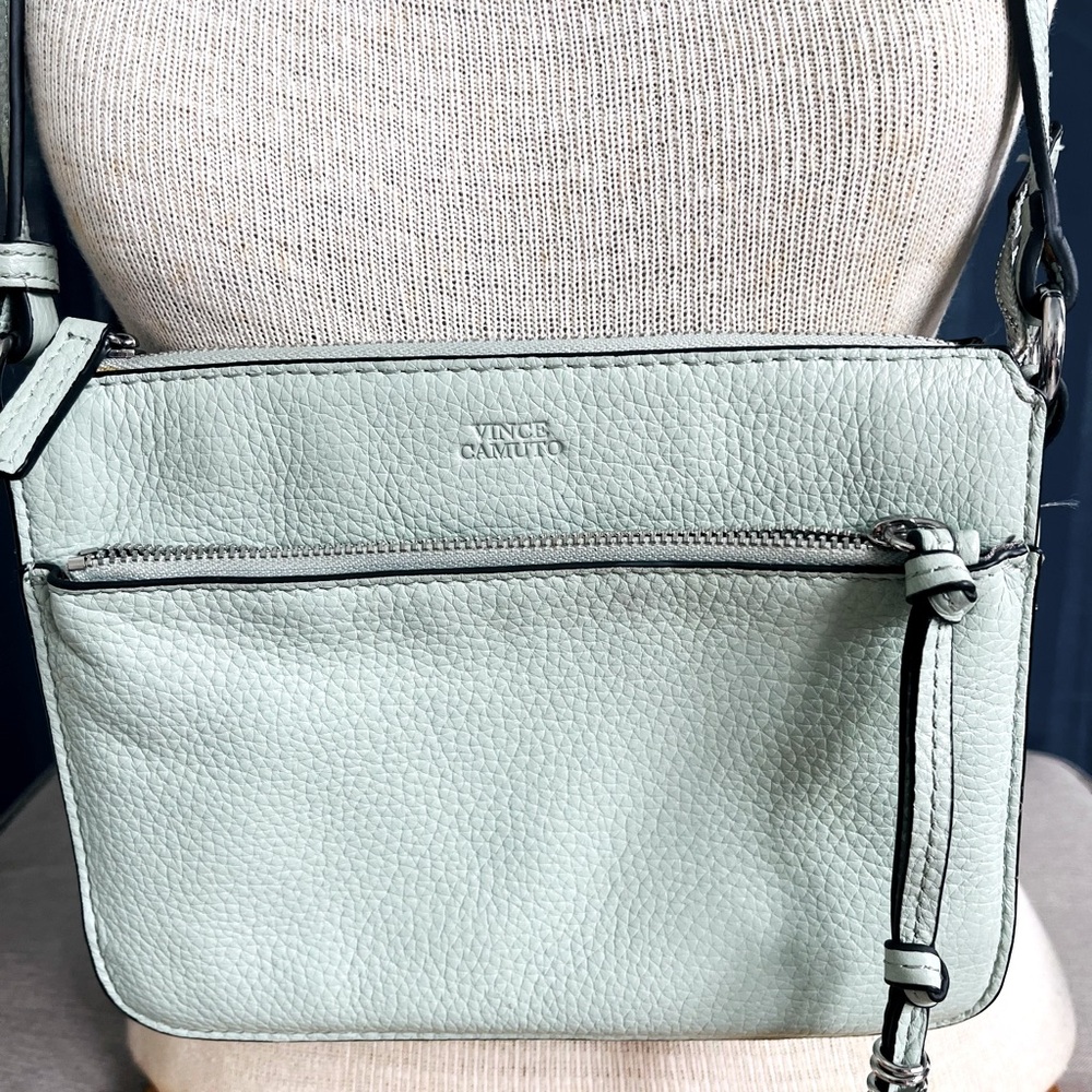 Vince Camino Eros Mint Crossbody Leather Bag